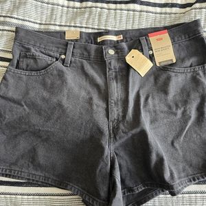 Levi's high waisted mom denim shorts size 18w